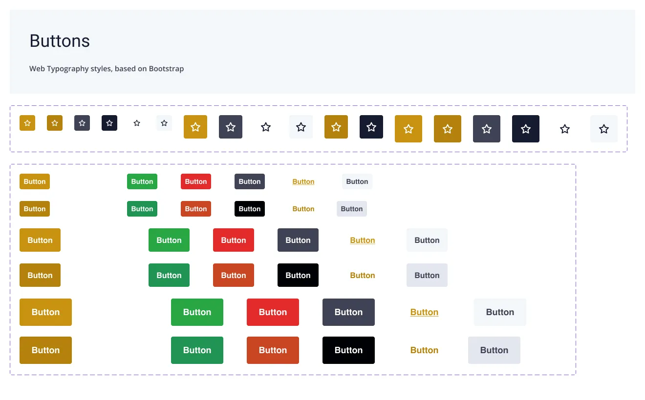 Design System Button Library